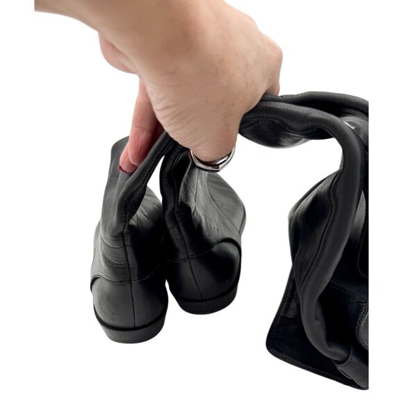 Diane Von Furstenberg Vintage Black Leather Over-the-Knee Boots Riding Style - 5 - Picture 3 of 9